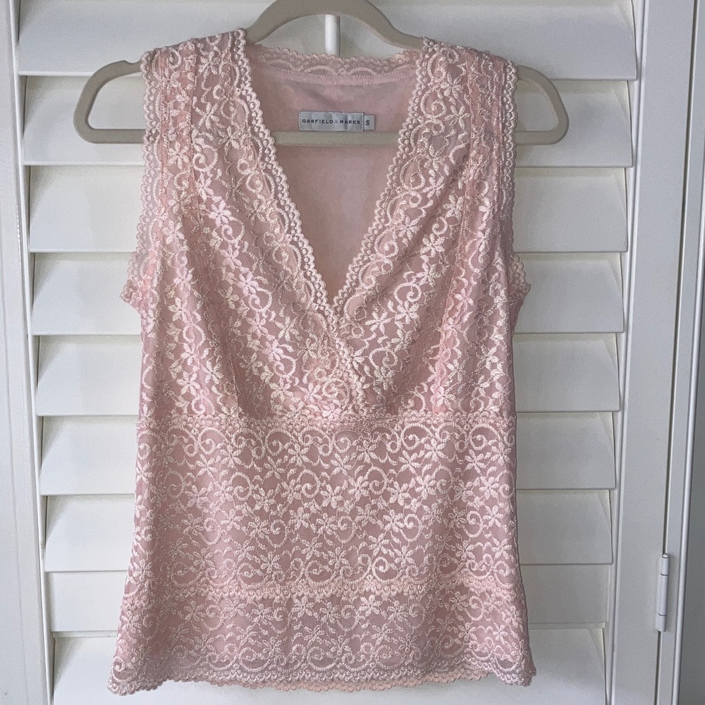 Garfield & Marks Lolita Camisole Pink Lace Size S